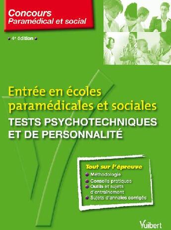 Couverture du livre « Tests psychotechniques et de personnalité (4e édition) » de Ghyslaine Benoist aux éditions Vuibert