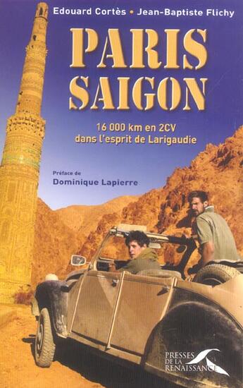 Couverture du livre « Paris-saigon » de Cortes/Flichy aux éditions Presses De La Renaissance