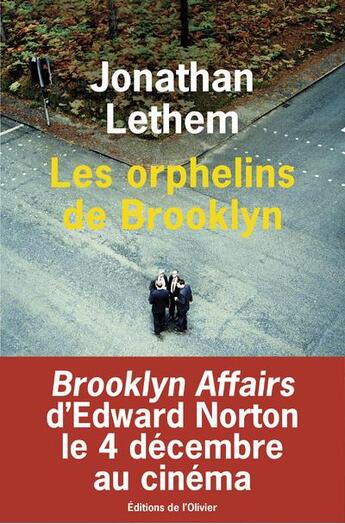 Couverture du livre « Les orphelins de Brooklyn » de Jonathan Lethem aux éditions Editions De L'olivier