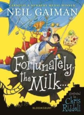 Couverture du livre « Fortunately, the milk . . . » de Neil Gaiman aux éditions Bloomsbury