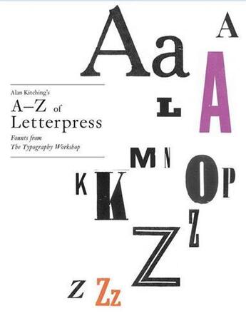 Couverture du livre « Alan kitching a z of letterpress » de Kitching Alan aux éditions Laurence King