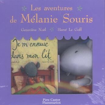 Couverture du livre « Aventures de melanie souris coffret livres + peluche (les) » de Genevieve Noel aux éditions Pere Castor