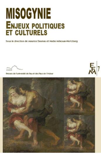 Couverture du livre « Misogynie ; enjeux politiques et culturels » de  aux éditions Pu De Pau