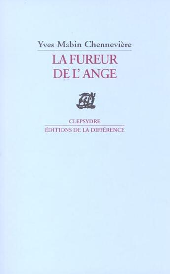 Couverture du livre « La fureur de l'ange » de Mabin-Chenneviere Y. aux éditions La Difference