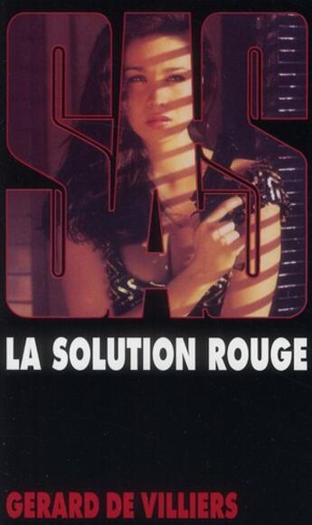 Couverture du livre « SAS T.102 ; la solution rouge » de Gerard De Villiers aux éditions Malko