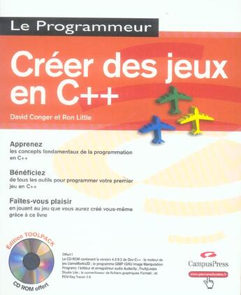 Couverture du livre « Créer des jeux en C++ (édition 2020) » de  aux éditions Campuspress