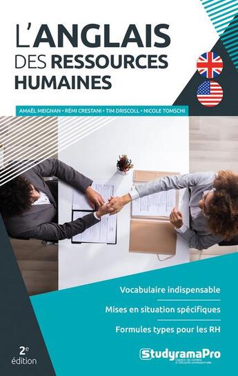 Couverture du livre « L'anglais des ressources humaines (3e édition) » de Amael Meignan et Remi Crestani et Tim Driscoll et Nicole Tomschi aux éditions Studyrama