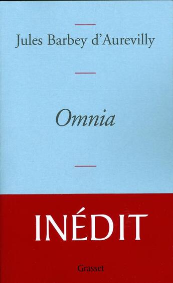 Couverture du livre « Omnia » de Jules Barbey D'Aurevilly aux éditions Grasset