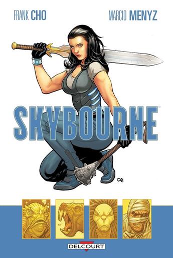 Couverture du livre « Skybourne » de Frank Cho et Marcio Menyz aux éditions Delcourt