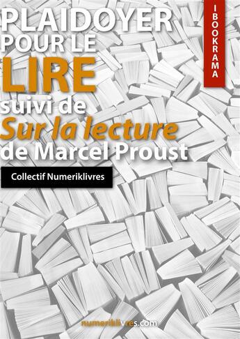 Couverture du livre « Plaidoyer pour le lire » de  aux éditions Numeriklivres