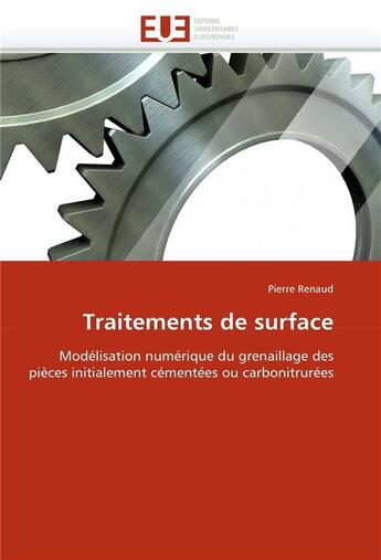 Couverture du livre « Traitements de surface » de Renaud-P aux éditions Editions Universitaires Europeennes