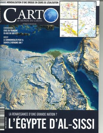 Couverture du livre « Carto n 59 l'egypte d'al-sissi - mai/juin 2020 » de  aux éditions Carto