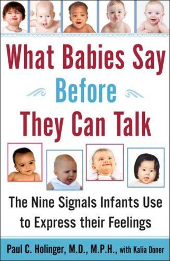 Couverture du livre « What Babies Say Before They Can Talk » de Holinger Paul aux éditions Touchstone