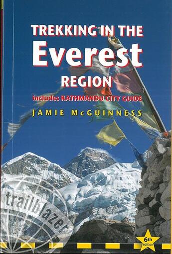 Couverture du livre « Everest region trekking » de Jamie Mcguinness aux éditions Trailblazer