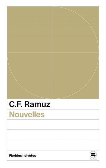 Couverture du livre « Nouvelles » de Ramuz C-F. aux éditions Florides Helvetes