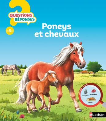 Couverture du livre « Poneys et chevaux » de Anne-Sophie Baumann aux éditions Nathan