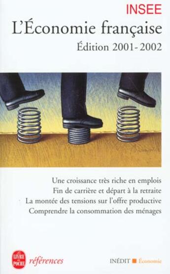 Couverture du livre « L'economie francaise 2001-2002 » de Insee aux éditions Le Livre De Poche