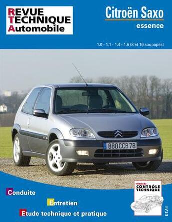 Couverture du livre « Citroen saxo essence - moteurs 1.0i, 1.1i, 1.4i, 1.6i, 8 soupapes » de  aux éditions Etai