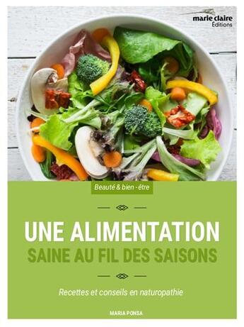 Couverture du livre « Alimentation santé et bien-être » de Maria Ponsa aux éditions Marie-claire