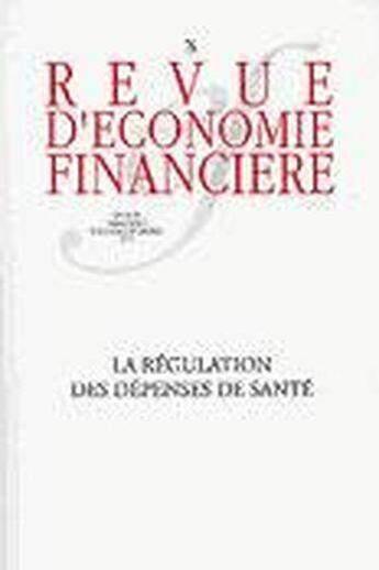 Couverture du livre « La régulation des dépenses de santé » de  aux éditions Association D'economie Financiere