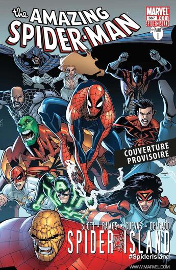 Couverture du livre « Spider-Man : Spider-Island » de Stefano Caselli et Dan Slott et Christos Gage et Rick Remender et Barry Kitson et Humberto Ramos aux éditions Panini