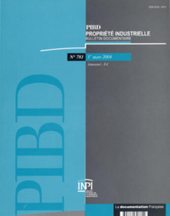 Couverture du livre « PIBD T.781 » de Pibd aux éditions Documentation Francaise