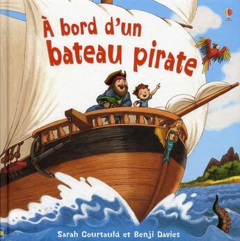 Couverture du livre « A bord d'un bateau pirate » de Courtauld/Davies aux éditions Usborne