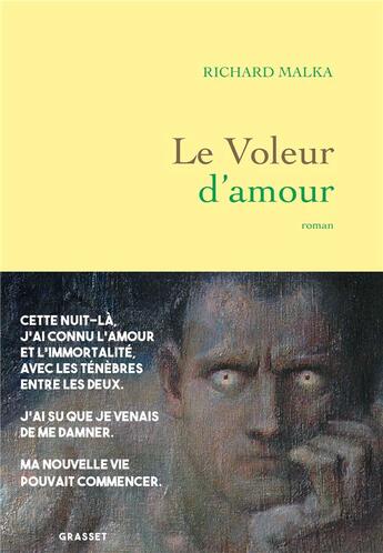 Couverture du livre « Le voleur d'amour » de Richard Malka aux éditions Grasset