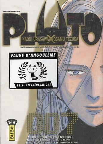 Couverture du livre « Pluto Tome 7 » de Naoki Urasawa et Osamu Tezuka aux éditions Kana