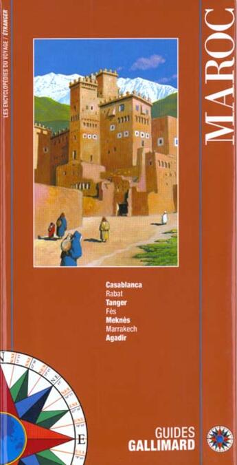 Couverture du livre « Maroc - casablanca, rabat, fes, marrakech, agadir » de Collectif Gallimard aux éditions Gallimard-loisirs