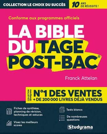 Couverture du livre « La bible du tage post-bac® » de Attelan Franck aux éditions Studyrama