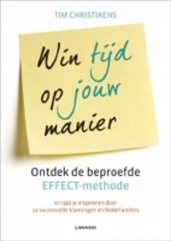 Couverture du livre « Win tijd op jouw manier » de Tim Christiaens aux éditions Uitgeverij Lannoo
