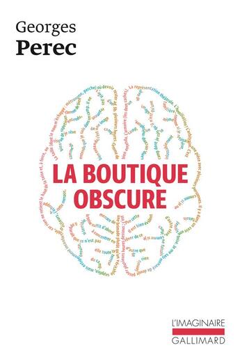 Couverture du livre « La boutique obscure » de Georges Perec aux éditions Gallimard