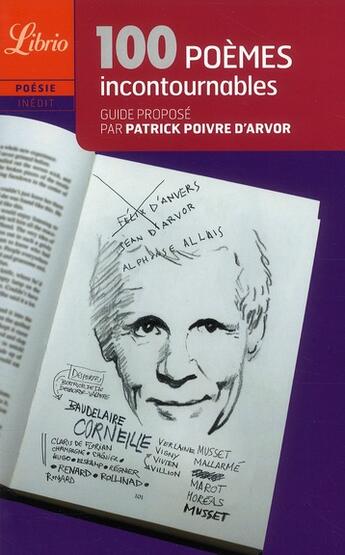 Couverture du livre « 100 poèmes incontournables » de Patrick Poivre D'Arvor aux éditions J'ai Lu