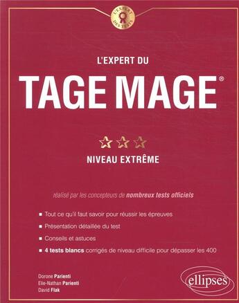 Couverture du livre « L'expert du Tage Mage ; niveau extrême » de Dorone Parienti aux éditions Ellipses