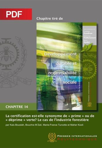 Couverture du livre « La certification est-elle synonyme de 