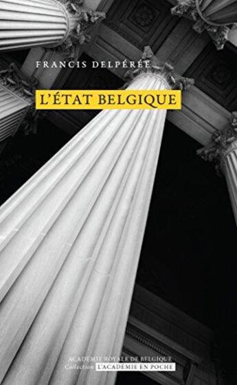 Couverture du livre « L'état Belgique » de Francis Delperee aux éditions Academie Royale De Belgique