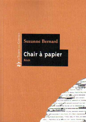 Couverture du livre « Chair à papier » de Suzanne Bernard aux éditions Le Temps Des Cerises