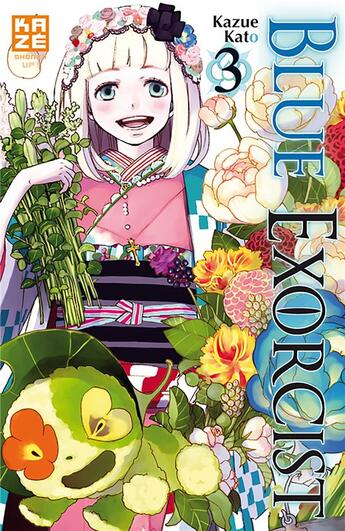 Couverture du livre « Blue exorcist t.3 » de Kazue Kato aux éditions Crunchyroll