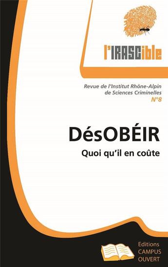 Couverture du livre « Desobeir - vol08 - quoi qu'il en coute » de  aux éditions Campus Ouvert