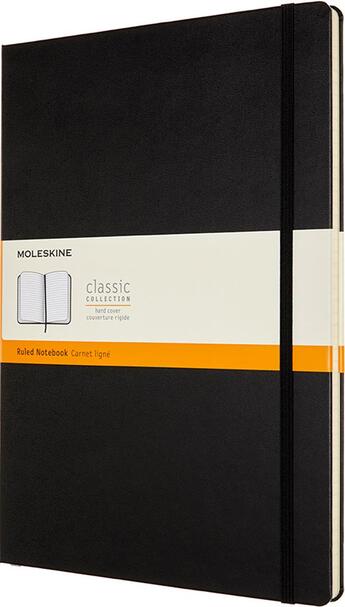 Couverture du livre « Carnet ligne - a4 - couverture noire rigide » de Moleskine aux éditions Moleskine