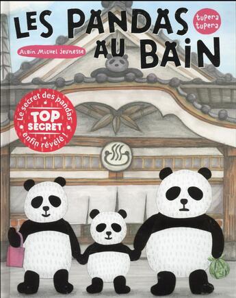 Couverture du livre « Les pandas au bain » de Tupera Tupera aux éditions Albin Michel