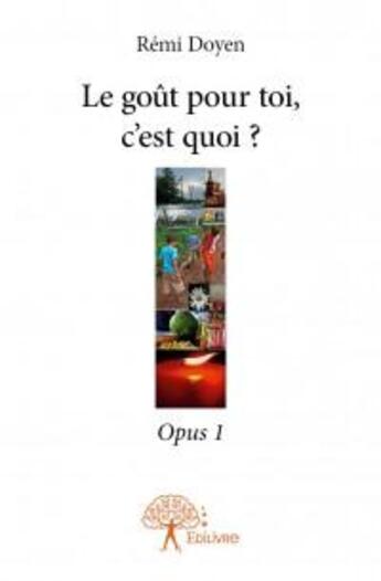 Couverture du livre « Le goût pour toi, c'est quoi ? » de Doyen Remi aux éditions Edilivre