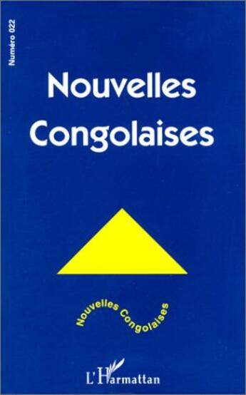 Couverture du livre « Nouvelles congolaises n 22 » de  aux éditions L'harmattan