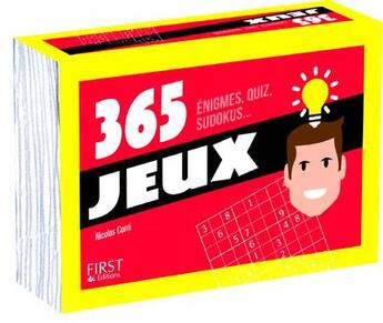 Couverture du livre « 365 jeux » de Nicolas Conti aux éditions First