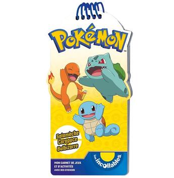 Couverture du livre « Pokemon - mon carnet creatif salameche, carapuce et bulbizarre » de  aux éditions Play Bac