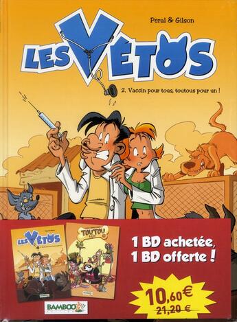 Couverture du livre « Les vétos t.2 ; toutou & cie t.2 » de  aux éditions Bamboo