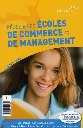 Couverture du livre « Reussir les écoles de commerce et de management » de  aux éditions Espace Grandes Ecoles