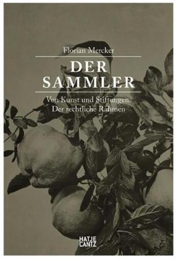 Couverture du livre « Der sammler von kunst und stiftungen. der rechtliche rahmen /allemand » de Mercker Florian aux éditions Hatje Cantz