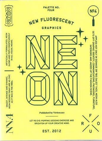 Couverture du livre « Palette 04 : neon /anglais » de Victionary aux éditions Victionary